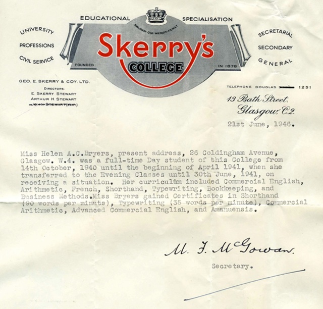 Skerry's College letter png